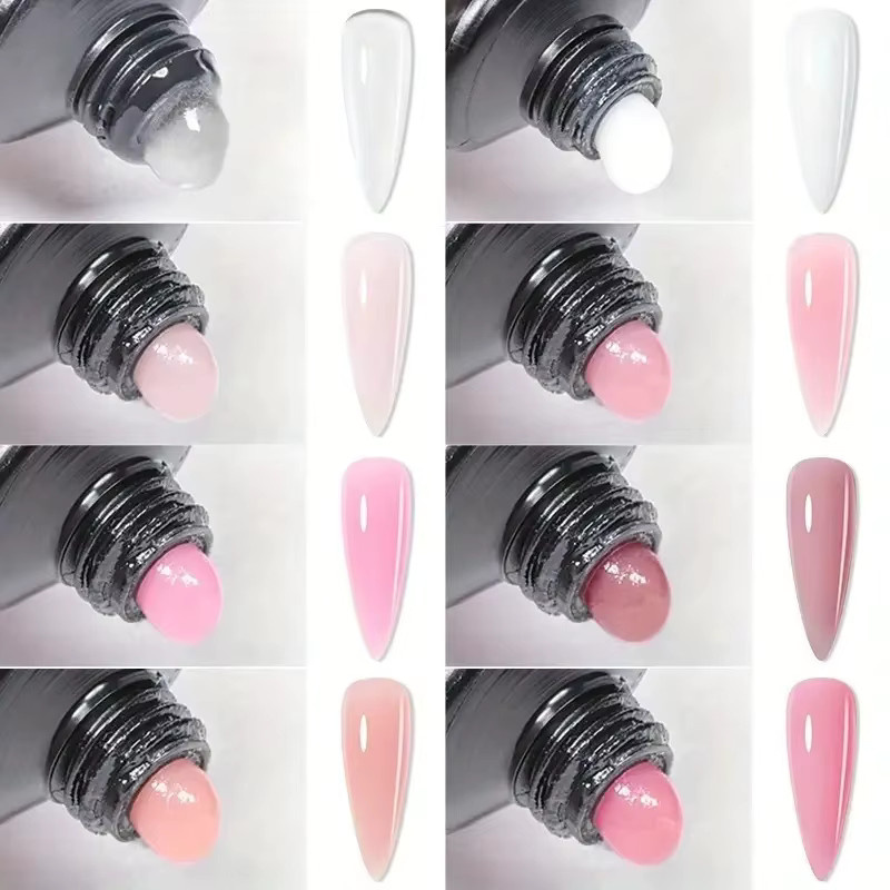 NOCIS Gel-Nagelverlängerungsgel, 4-teiliges Set, glänzend - Bild 3