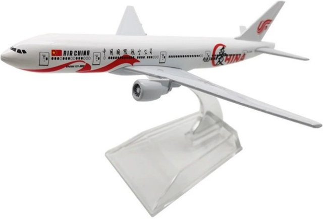 ZOCO Love Air China B777 77 Airways Flugzeugmodell, Metall, Weiß - Bild 1