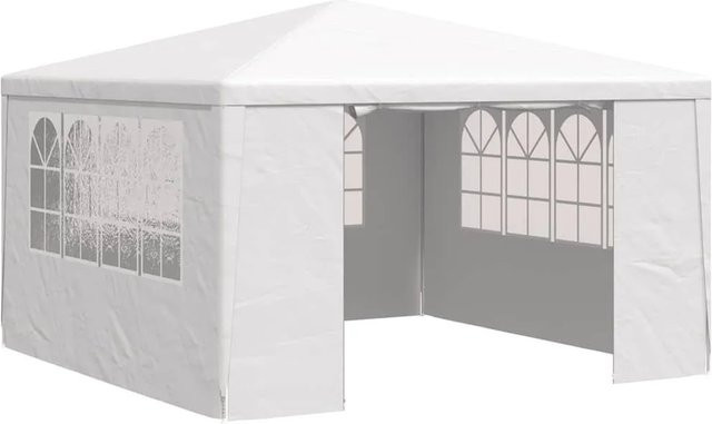 Furnicato Profi Partyzelt mit Seitenwänden in Weiß, B x T: 4 x 4 m, 90 g/m² - Bild 1
