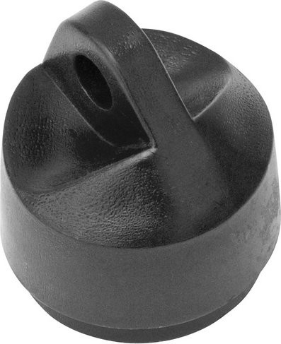 FLORAWORLD Strebenkappe rund in Grau, B/T/H: 4 x 4 x 5 cm - Bild 1