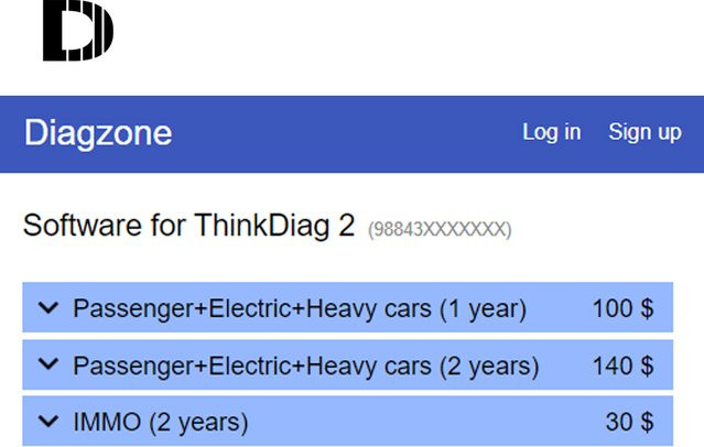 Diagzone Pro Software Car EV HD 1-Jahres-Abonnement für TD2 (9884) und Auto 7 - Bild 1