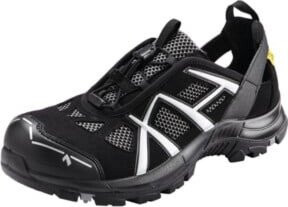 Haix Sicherheitsschuh BE Safety S1P in Schwarz/Silber aus Mikrofaser und Textil, Größe 40 - Bild 1