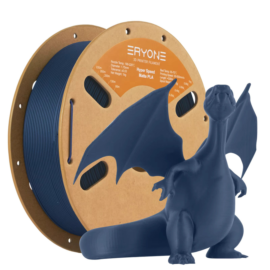 ERYONE Hyper Speed Matte PLA Filament Grau, 1,75 mm für FDM 3D-Druck - Bild 4