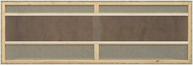 vidaXL Terrarium aus Holzwerkstoff und Glas in Braun, B/T/H: 144 x 46 x 48 cm - Bild 1