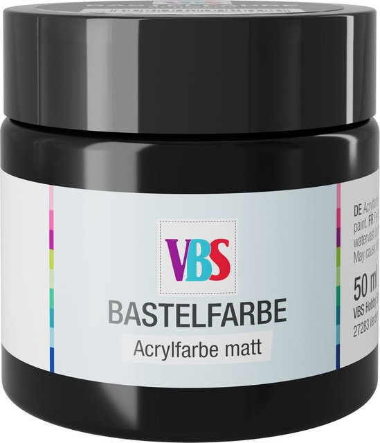 VBS Bastelfarbe Schwarz 50 ml - Bild 1