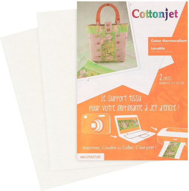 CottonJet Baumwolle in Weiß, 2 Stück - Bild 1