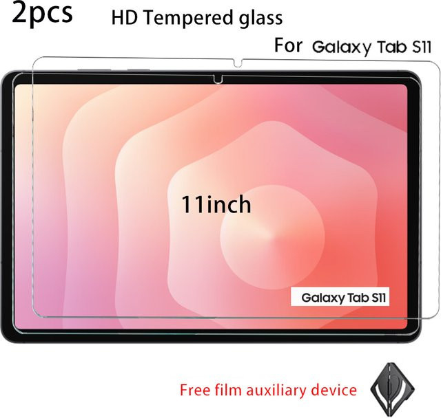2er-Pack Gehärtetes Glas Display Schutzglas für Samsung Galaxy Tab S11 S10FE S9FE S9 11 Zoll in Transparent - Bild 1