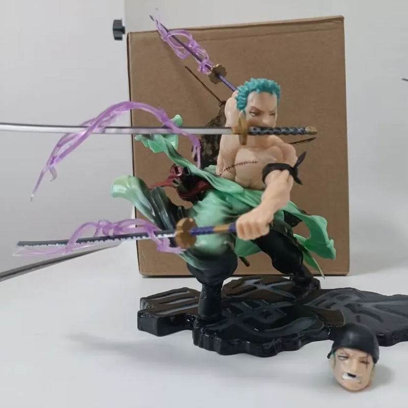 Bandai One Piece Roronoa Zoro Anime Actionfigur aus PVC in Mehrfarbig - Bild 2