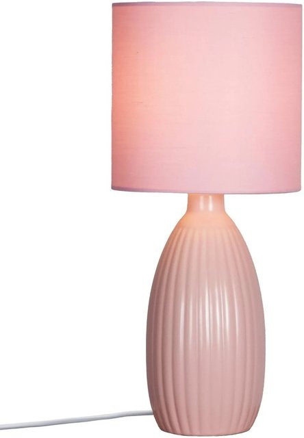 PR Home Uno Tischleuchte aus Keramik in Pink mit E14 Fassung, Höhe: 37,0 cm, Breite: 16,0 cm, Tiefe: 16,0 cm - Bild 1