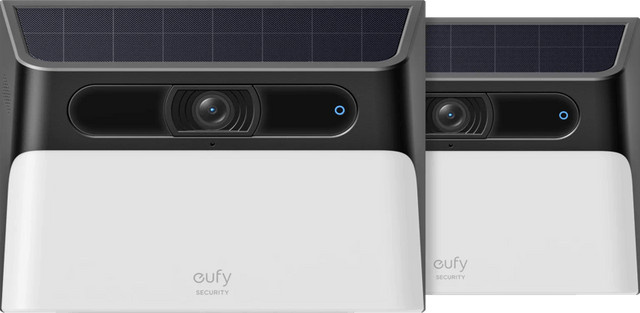 eufy Solar Wall Light Cam S120 Doppelpack LED Außenleuchte mit WiFi für den Garten in Weiß - Bild 1