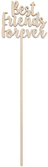 Rico Design Holzpicker Best Friends Forever aus Holz, B/H: 23,5 x 6,5 cm - Bild 1