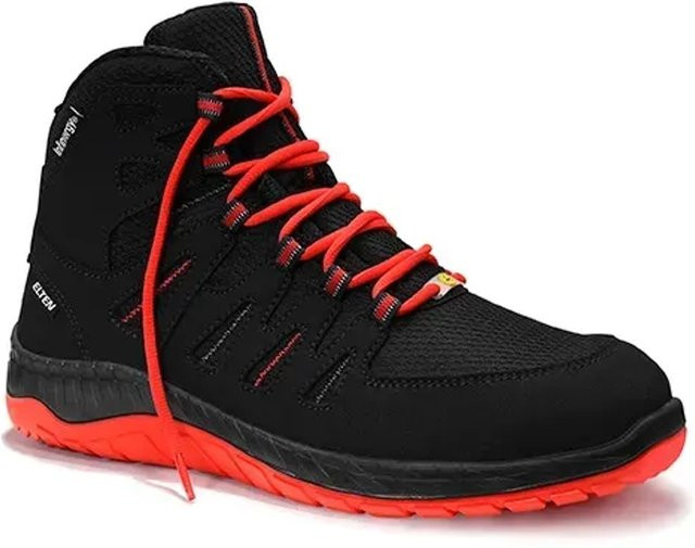 Elten Sicherheitsschnürstiefel Maddox S3 ESD in Black-Red, Größe 40 - Bild 1