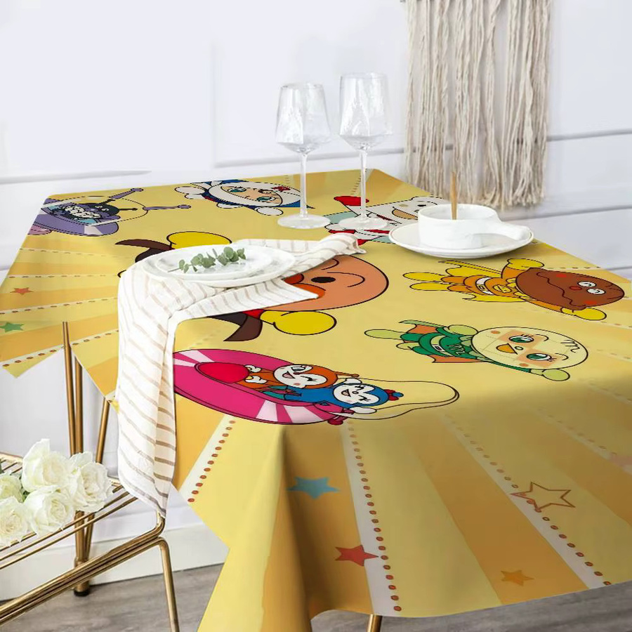 Wasserdichte und wiederverwendbare rechteckige Tischdecke Anpanman für Kinder von Fiesta Home Decor - Bild 3