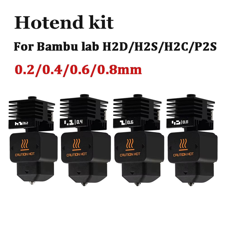 Bambu H2D H2S H2C Hotend-Kit mit gehärteten Stahldüsen 0,2/0,4/0,6/0,8 mm für A1 und A1mini - Bild 6