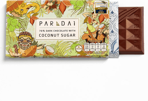 Paradai Schokolade 70 % Kokosblütenzucker 50 g - Bild 1