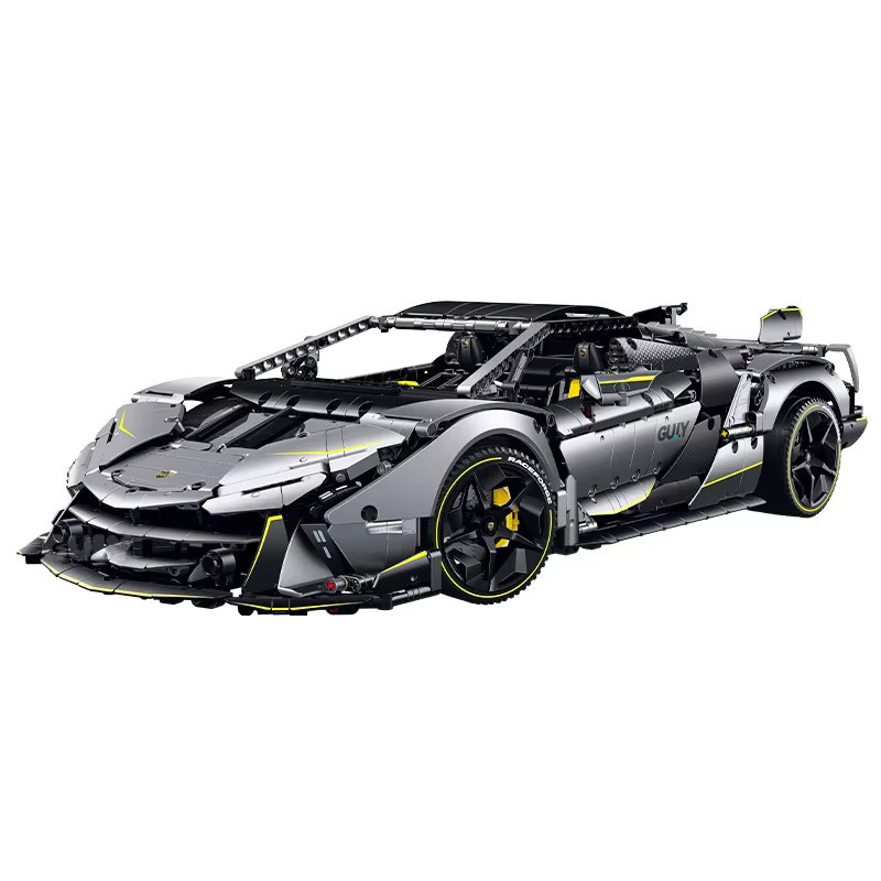 Inhaw ONE OFF Raceforge Supercar Bausteine Set, 1:8 Fernbedienung Sport Auto Modell in Grau mit 3392 Teilen für Erwachsene - Bild 3