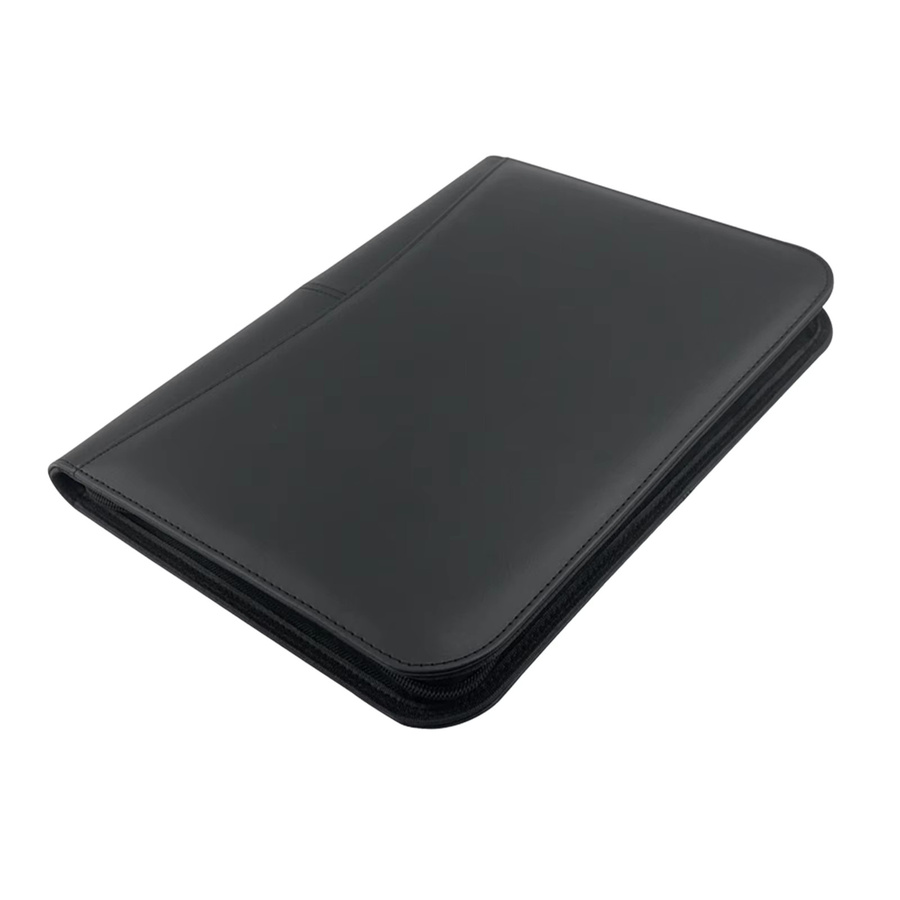 Bisofice Business Padfolio A4 Portfolio-Organizer aus PU-Leder mit Reißverschluss in Schwarz - Bild 4