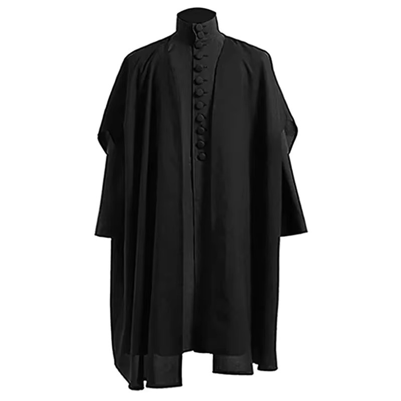 ZOBOTT Harry Potter Professor Severus Snape Cosplay Kostüm, Schwarz, Plüsch / Textil - Bild 2