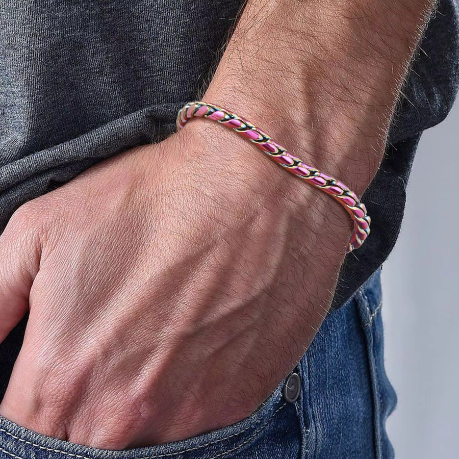Vnox Schlangenkettenarmband, Edelstahl, Herren - Bild 2