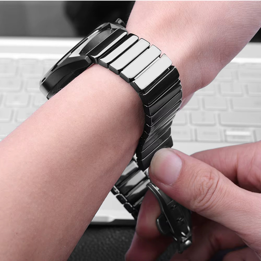 Uhrenarmband Keramik, mattiert, 22 mm, Unisex - Bild 2