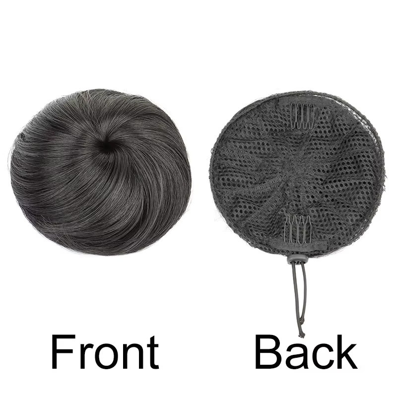 WIGSIN Clip-in-Haarverlängerung Haarknoten, schwarzbraun, Damen - Bild 4