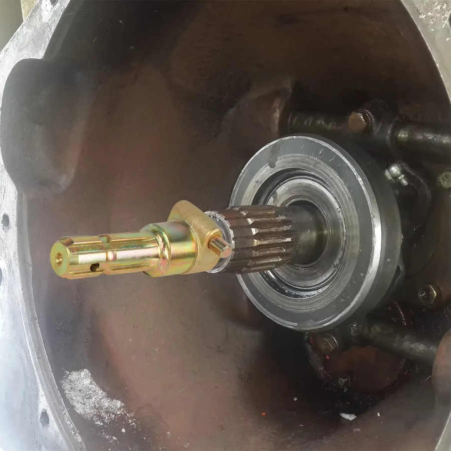 KKMOON PTO-Adapter Weiblich 1 3/8 Zoll mit 6 Spline-Stecker für Traktoren bis 70 PS in Gold - Bild 4