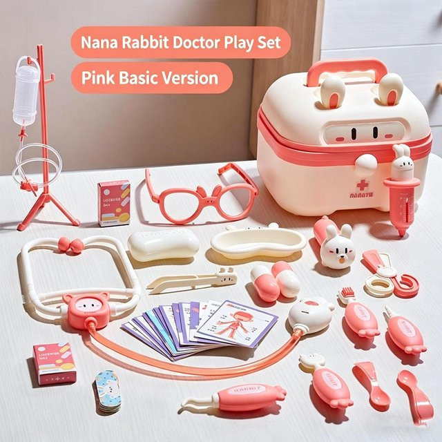 Rollenspielset für Arzt und Krankenschwester, medizinische Instrumente, Trolley-Box, ab 0 Jahren - Bild 1