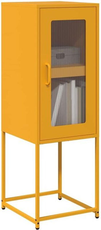 Sideboard Vidaxl aus Metall in Gelb im Industrial Design, B/T/H: 36 x 39 x 107 cm - Bild 1