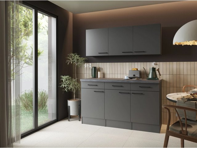 Respekta Sideboard modern Grau Matt B/H/T: 150 x 60 x 40 cm - Bild 1