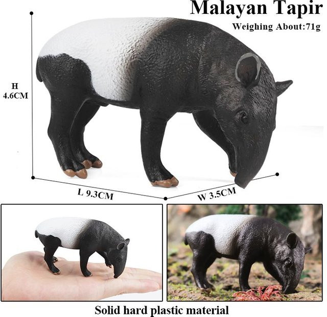 Oenux Waldwildtiere Dachs Tapirus Indicus Biber Ameisenbär, Actionfiguren, ab 3 Jahren - Bild 1