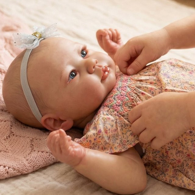 Awake Baby Doll Lali, Babypuppe, 19 Zoll, weicher Stoffkörper, mehrfarbig - Bild 1