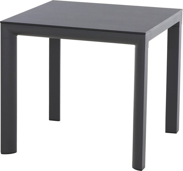 Siena Garden Gartentisch Silva Rechteckig HPL Anthrazit Matt B/T: 80 x 80 cm - Bild 1