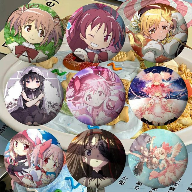 Brosche Anime Puella Magi Madoka Magica, Metall, Unisex - Bild 1