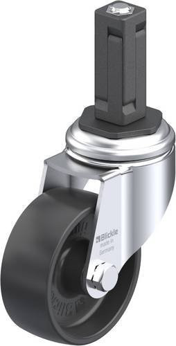 Blickle Lenkrolle LKRA-POA 80G-11-EV13 mit 80mm Rad-Durchmesser und 120kg Tragfähigkeit in Schwarz und Grau - Bild 1
