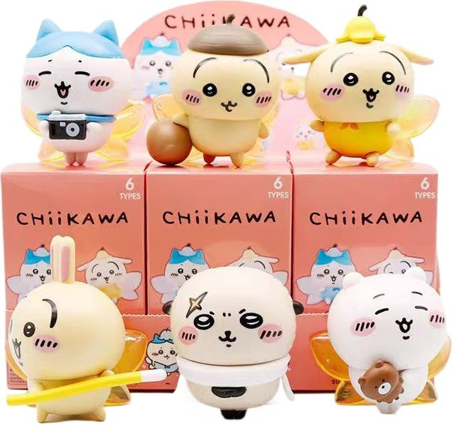 Chiikawa Pyjama-Serie Gesichtsveränderungs-Anhänger, Ornamente - Bild 1