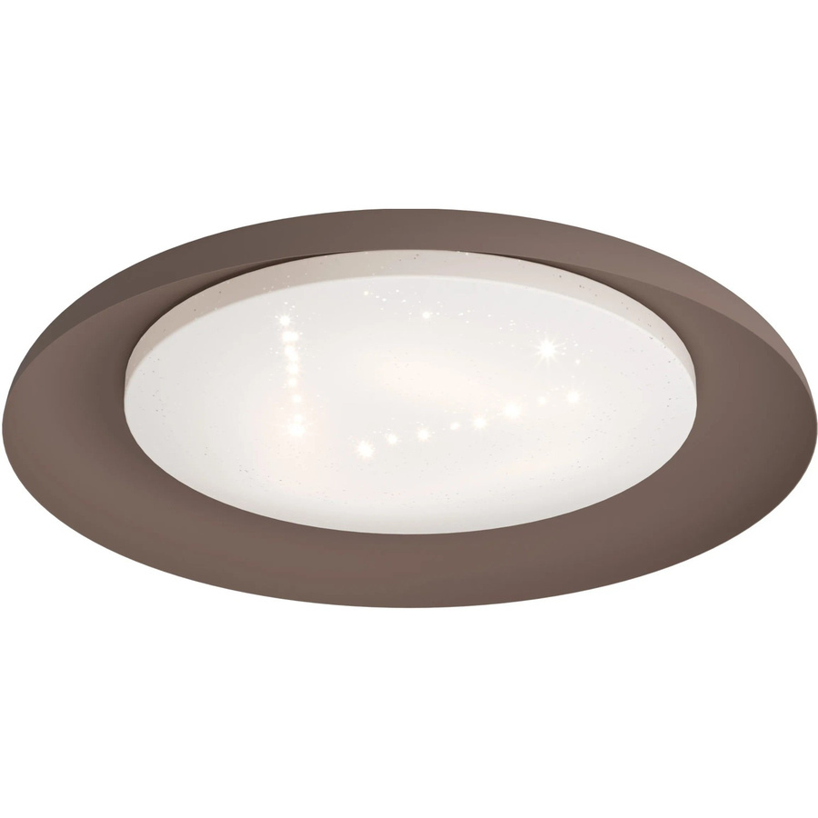 Eglo LED-Deckenleuchte Mokka modern rund in Weiß und Braun, Durchmesser: 46,5 cm - Bild 2