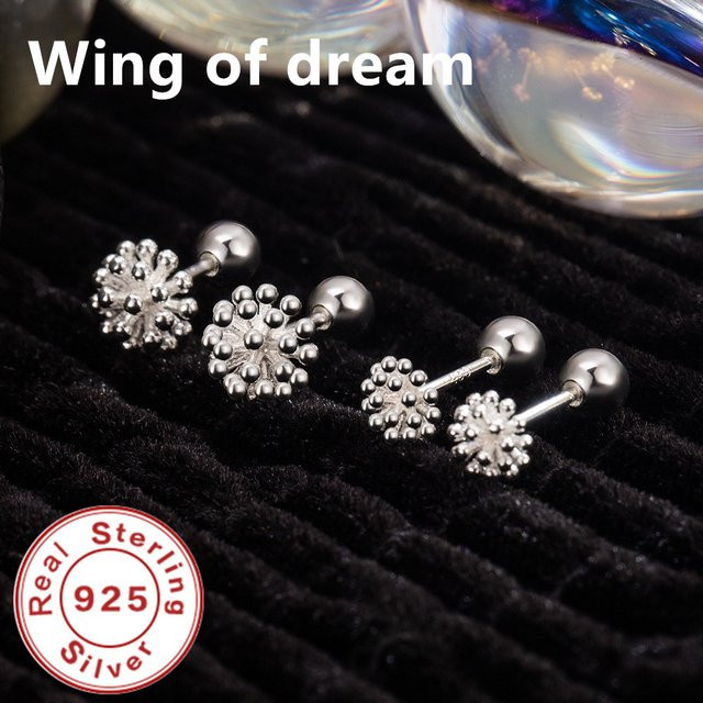 Wing of dream Ohrringe, 925 Silber, Löwenzahn-Perlen, Damen - Bild 1