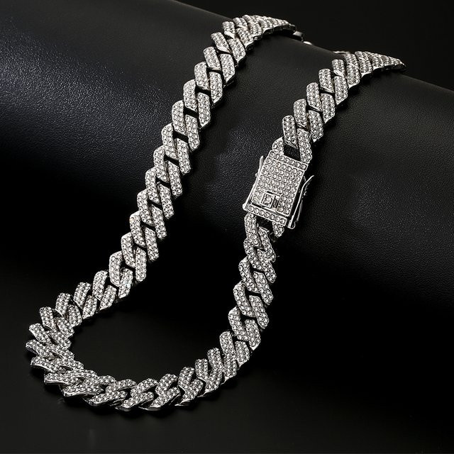 Yupsk Halskette, Silber, Kristall, 45 cm, Unisex - Bild 1