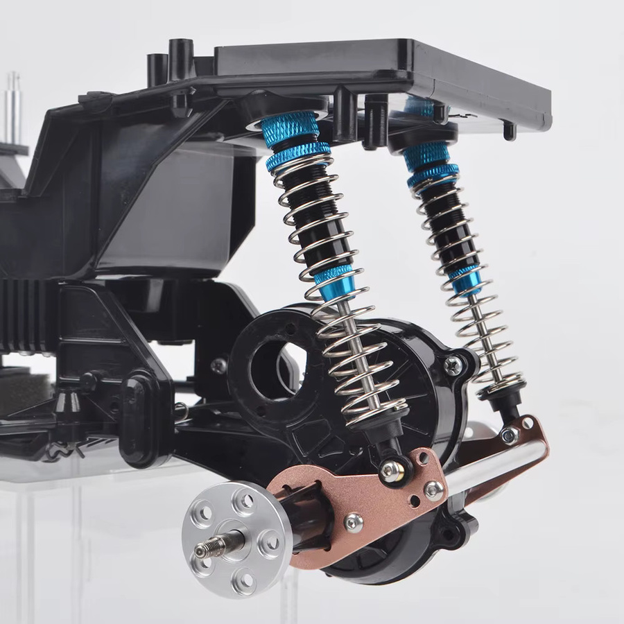 Tamiya RC Aluminium-Ölstoßdämpfer, 1:10, Metall, Blau, Zubehör - Bild 4