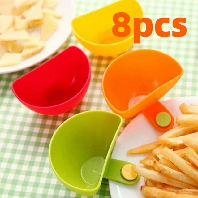 YOCITY Dip Clip Schalen Set aus Kunststoff, Mehrfarbig, Mehrzweck-Saucehalter für Gewürze und Saucen - Bild 1
