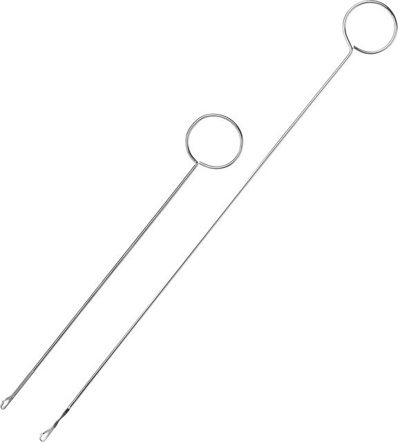 OZXHIXU Edelstahl Nähen Schleife Turner Haken mit Riegel für Stoff und Riemen, Silber, B/H: 17,5 cm und 26 cm - Bild 1
