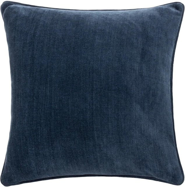 Yard Heavy Chenille Wende-Kissenbezug aus Polyester, Farbe: Dunkelblau, B/T/H: 50 x 50 x 0 cm - Bild 1