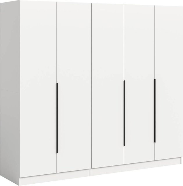 Kleiderschrank KOPENHAGEN xonox.home weiß matt B/H/T: 200 x 181 x 52 cm - Bild 1