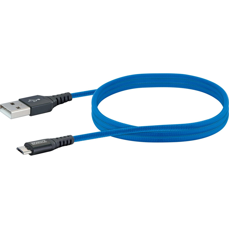 Schwaiger Micro USB Sync und Ladekabel in Königsblau, 1,2 m - Bild 2