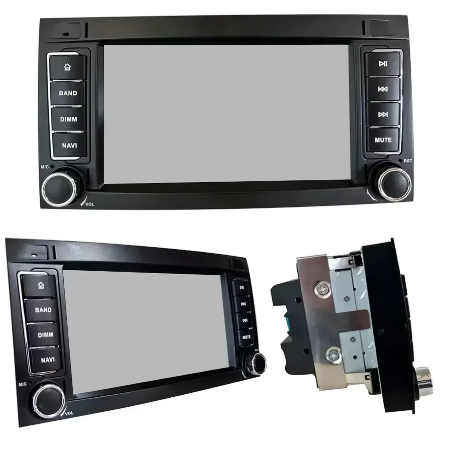 CHSTEK Multimedia Autoradio für Volkswagen Touareg 1 7L (2002-2010) und T5 mit Android Auto, Apple CarPlay, Bluetooth, WLAN, 4G und GPS in Schwarz - Bild 4