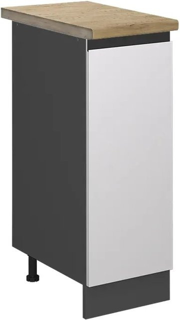 Vicco Apothekerschrank R-Line Medizinschrank für die Küche in Weiß/Anthrazit mit Eichenoptik, B/T/H: 30 x 60 x 81,6 cm - Bild 1
