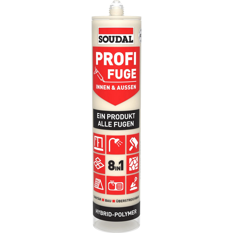 Soudal Profi-Fuge 8-in-1 MS-Polymer Dichtstoff in Beige, 280 ml - Bild 2