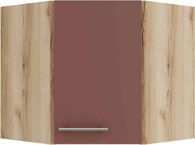 OPTIFIT Bari407 Küchen-Eckoberschrank in Rostrot mit modernem Design und mattem Finish, B/T/H: 60 x 60 x 60 cm - Bild 1