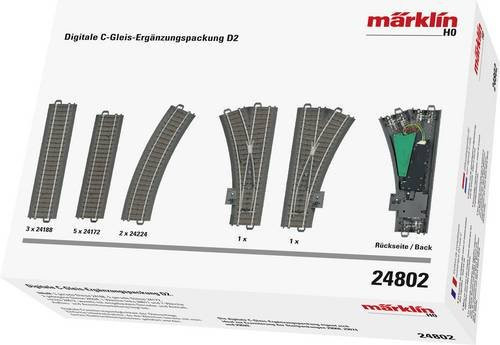 Märklin H0 C-Gleis mit Bettung, Ergänzungs-Set Digital D2 - Bild 1