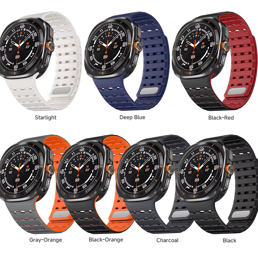 CHIICSMART Uhrenarmband Silikon, Magnetisch, Samsung Galaxy Watch Ultra 47mm, Unisex - Bild 6